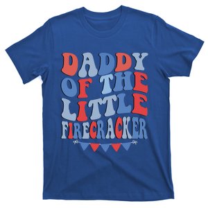 4th Of July Birthday Dad Daddy Of The Little Firecracker T Gift T-Shirt