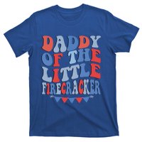 4th Of July Birthday Dad Daddy Of The Little Firecracker T Gift T-Shirt