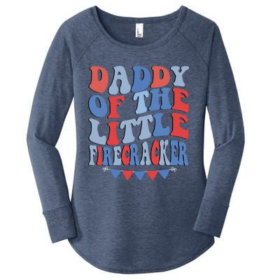 4th Of July Birthday Dad Daddy Of The Little Firecracker T Gift Women's Perfect Tri Tunic Long Sleeve Shirt