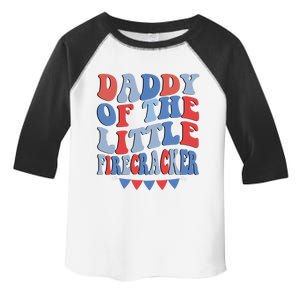 4th Of July Birthday Dad Daddy Of The Little Firecracker T Gift Toddler Fine Jersey T-Shirt