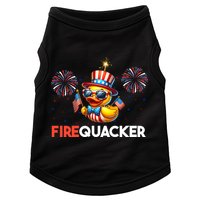 4th Of July Cute Duck Firequacker Patriotic Funny Doggie Tank