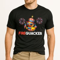 4th Of July Cute Duck Firequacker Patriotic Funny Performance Shirt