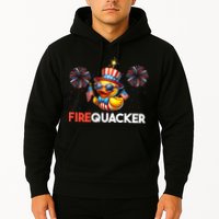 4th Of July Cute Duck Firequacker Patriotic Funny Hoodie