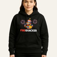 4th Of July Cute Duck Firequacker Patriotic Funny Hoodie