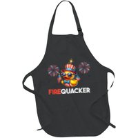 4th Of July Cute Duck Firequacker Patriotic Funny Apron