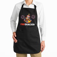 4th Of July Cute Duck Firequacker Patriotic Funny Apron