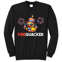 4th Of July Cute Duck Firequacker Patriotic Funny Sweatshirt