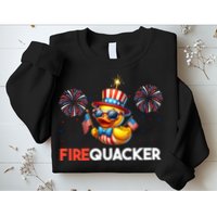 4th Of July Cute Duck Firequacker Patriotic Funny Sweatshirt
