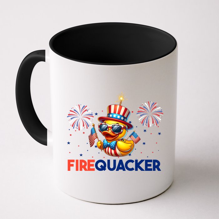 4th Of July Cute Duck Firequacker Patriotic Funny Mug