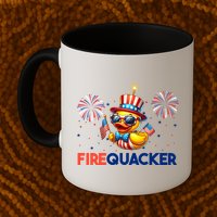 4th Of July Cute Duck Firequacker Patriotic Funny Mug