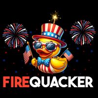 4th Of July Cute Duck Firequacker Patriotic Funny 16 in Basic Backpack