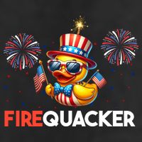 4th Of July Cute Duck Firequacker Patriotic Funny 25L Jumbo Tote