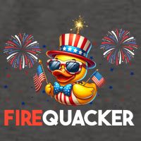 4th Of July Cute Duck Firequacker Patriotic Funny Vector Backpack
