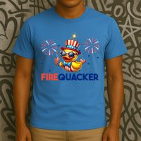 4th Of July Cute Duck Firequacker Patriotic Funny T-Shirt