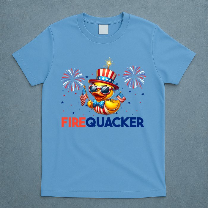 4th Of July Cute Duck Firequacker Patriotic Funny T-Shirt