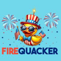 4th Of July Cute Duck Firequacker Patriotic Funny T-Shirt