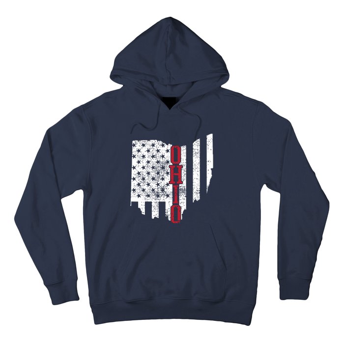 4th Of July Ohio Usa Us Flag States Vintage Hoodie