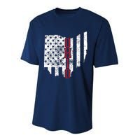 4th Of July Ohio Usa Us Flag States Vintage Performance Sprint T-Shirt