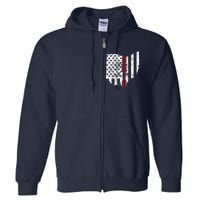 4th Of July Ohio Usa Us Flag States Vintage Full Zip Hoodie