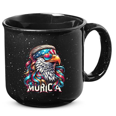 4th Of July Bald Eagle Mullet Murica Usa Usa Merica 15oz Campfire Ceramic Mug