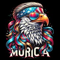 4th Of July Bald Eagle Mullet Murica Usa Usa Merica Drawstring Bag