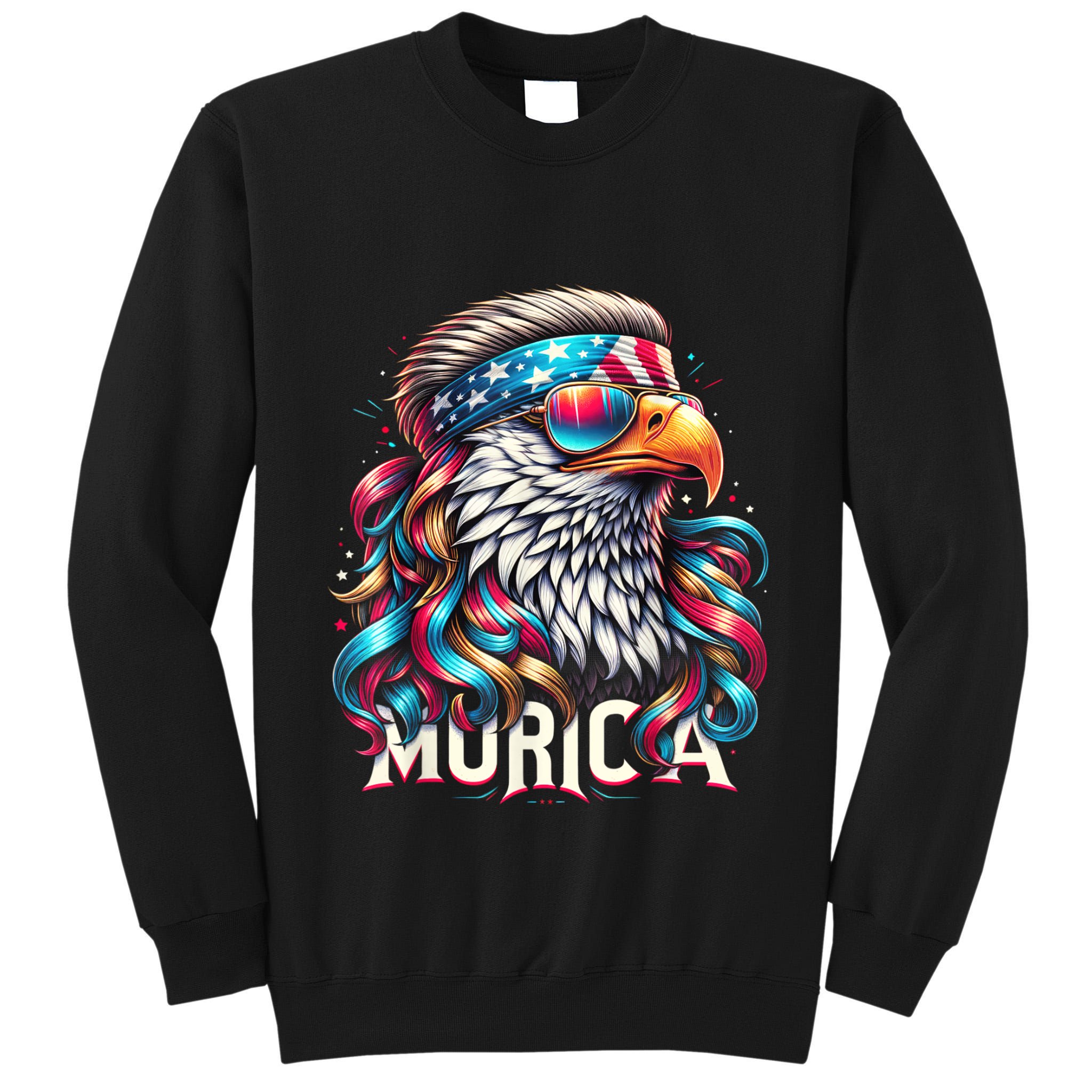 4th Of July Bald Eagle Mullet Murica Usa Usa Merica Tall Sweatshirt