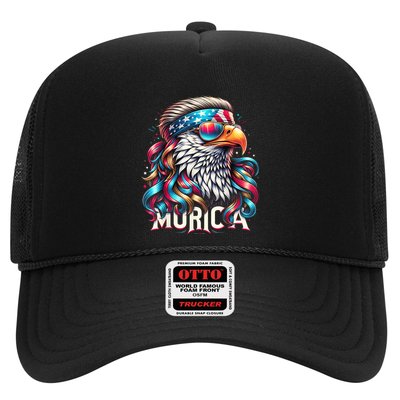 4th Of July Bald Eagle Mullet Murica Usa Usa Merica Trucker Hat