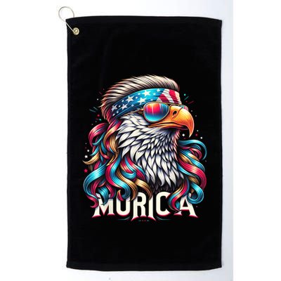4th Of July Bald Eagle Mullet Murica Usa Usa Merica Golf Towel