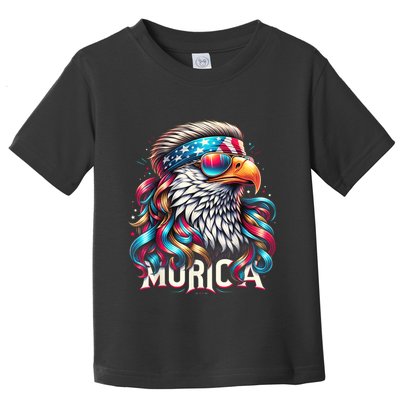 4th Of July Bald Eagle Mullet Murica Usa Usa Merica Toddler T-Shirt