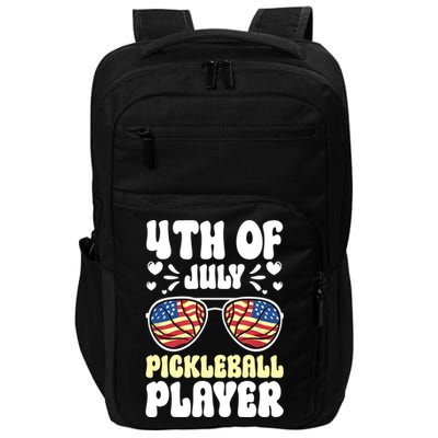 4th Of July Pickleball Player Impact Tech Backpack