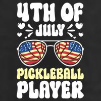 4th Of July Pickleball Player 12oz Stainless Steel Coffee Mug