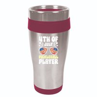 4th Of July Pickleball Player 16oz Travel Tumbler