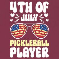 4th Of July Pickleball Player 16oz Travel Tumbler