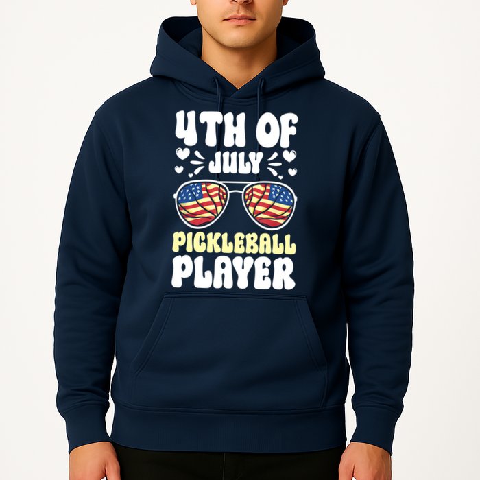 4th Of July Pickleball Player Hoodie