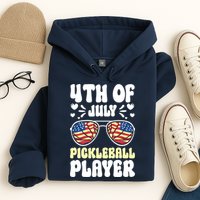 4th Of July Pickleball Player Hoodie