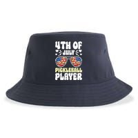 4th Of July Pickleball Player Sustainable Bucket Hat