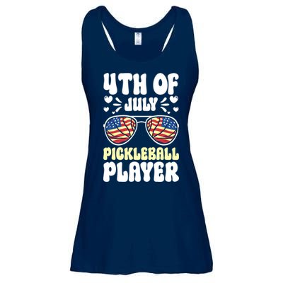 4th Of July Pickleball Player Ladies Essential Flowy Tank