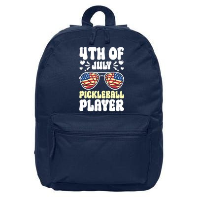 4th Of July Pickleball Player 16 in Basic Backpack