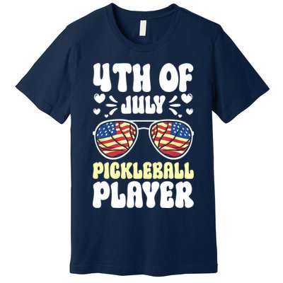 4th Of July Pickleball Player Premium T-Shirt