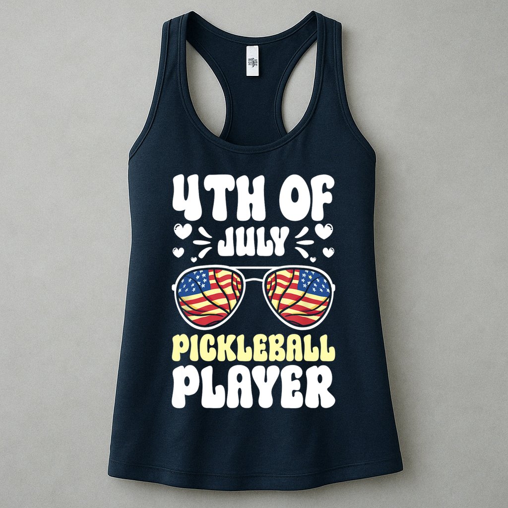 4th Of July Pickleball Player Womens Tank Top