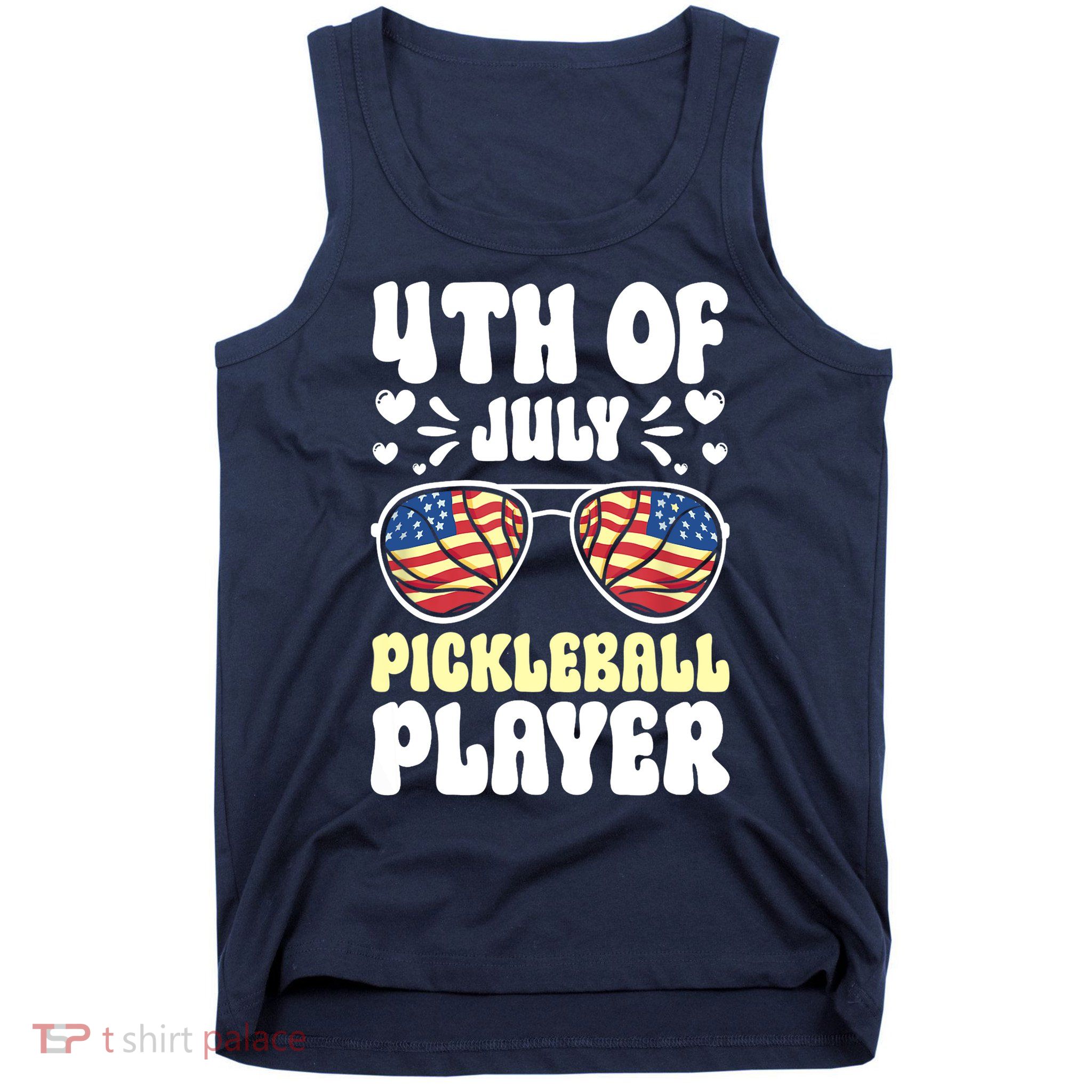 4th Of July Pickleball Player Tank Top