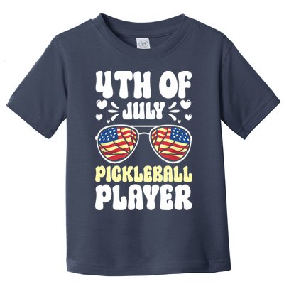 4th Of July Pickleball Player Toddler T-Shirt