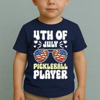 4th Of July Pickleball Player Toddler T-Shirt