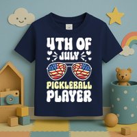 4th Of July Pickleball Player Toddler T-Shirt