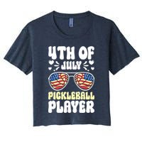 4th Of July Pickleball Player Crop Top