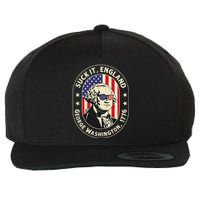 4th of July Suck It England George Washington 1776 Wool Snapback Cap