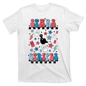 4th Of July Retro Stars & Striples Gift T-Shirt