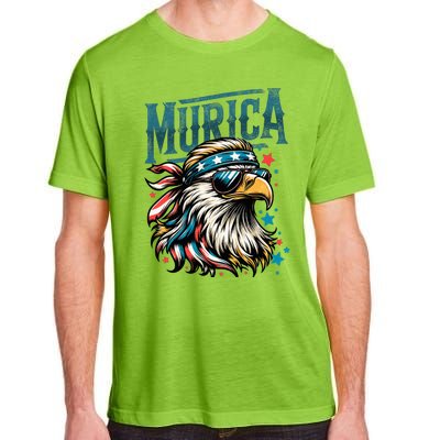 4th Of July Patriotic Funny Eagle July 4th Usa Murica Adult ChromaSoft Performance T-Shirt