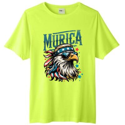 4th Of July Patriotic Funny Eagle July 4th Usa Murica Tall Fusion ChromaSoft Performance T-Shirt