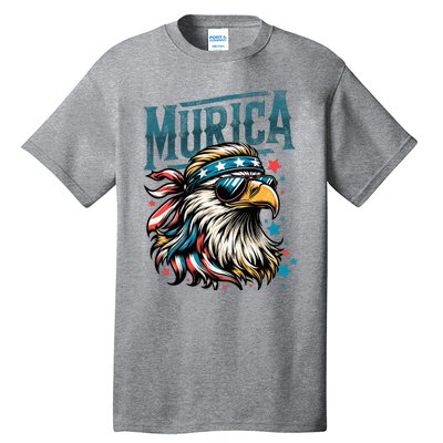 4th Of July Patriotic Funny Eagle July 4th Usa Murica Tall T-Shirt